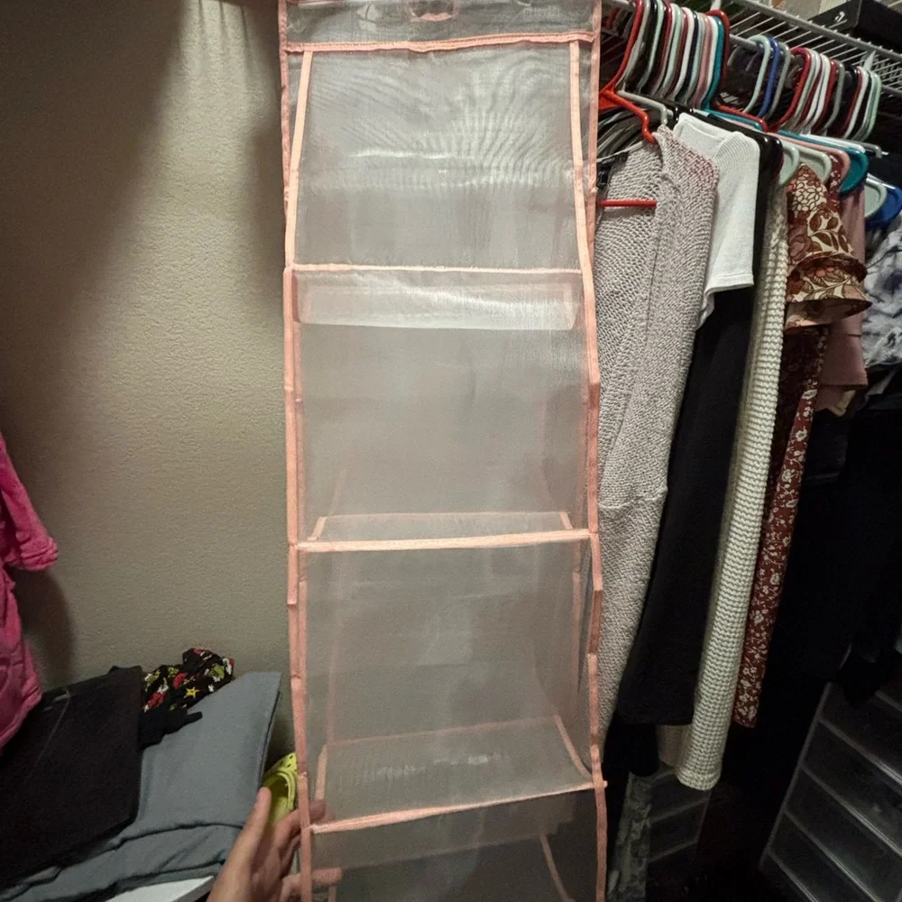 Hanging Pink Storage Organizer
